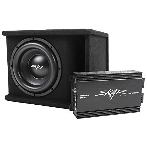 Skar Audio Single 10" Complete 1, 200 Watt Sdr Series Subwoofer Bass Package - Includes Loaded Enclosure with Amplifier - Image 3