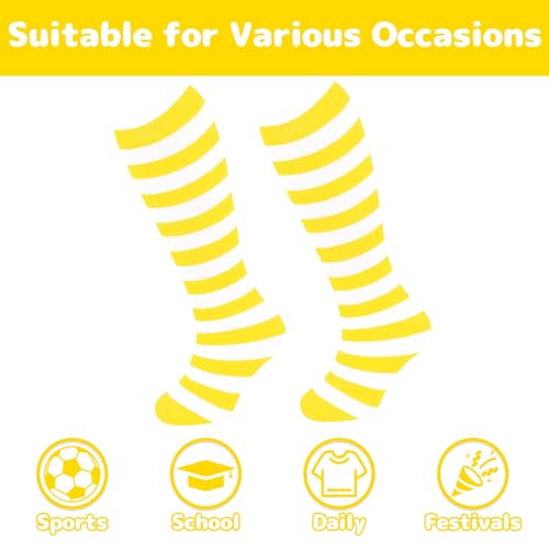 Image of Olreco 1 Pack Toddler Kids Youth Soccer Socks Girls Boys Baseball Socks Youth Knee High Softball Football Accessories Cotton