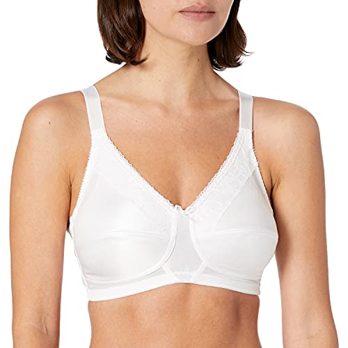 Amoena Women's Nancy Wire-Free Pocketed Mastectomy Bra, White, 40G #TOP14