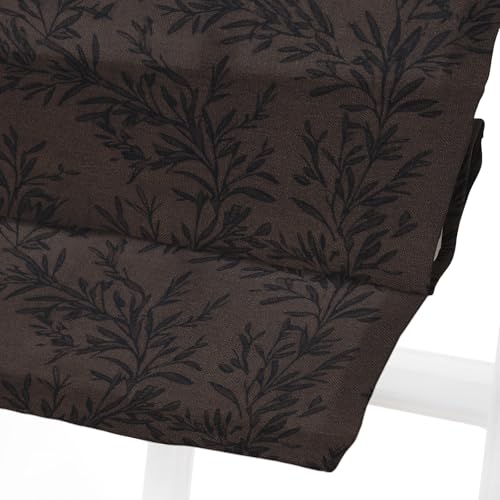 Image of TWOPAGES No Drill Cordless Vintage Leaf Print Roman Shades Linen Textured Roman Blinds for Windows, Custom Made Room Darkening Light Filtering Roman Window Shades, Wine, 1 Piece