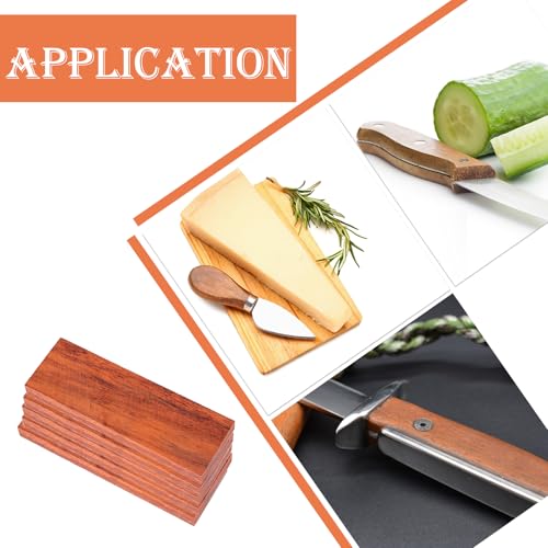 XiyaxiVici 5 Stück Messergriffwaage aus Naturholz Holzgriffe Benutzerdefinierte DIY Werkzeuge Mehrzweck Messergriffe Knife Handle Scales für Musikinstrumente, Werkzeuge und Messer 12x4x1 cm