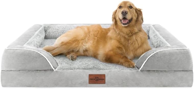 Camas XL para perros extra grandes, cama para perros XL, cama grande lavable para perros, cama para perros jumbo con funda extraíble y cremallera,