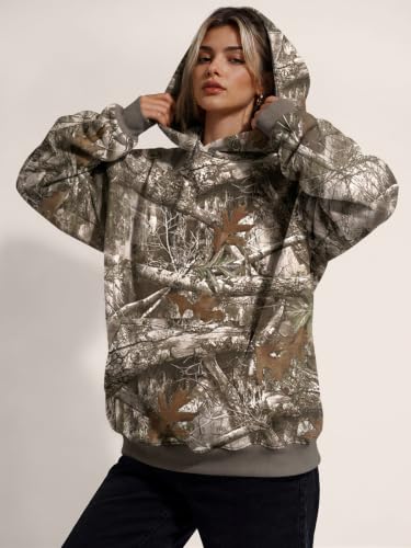 Image of Trendy Queen Women Oversized Hoodies Fall Outfits | Gentle Skin Feel, Aesthetic Drop Shoulder, Large Kangaroo Pocket, Seamless Daily Outfit Match