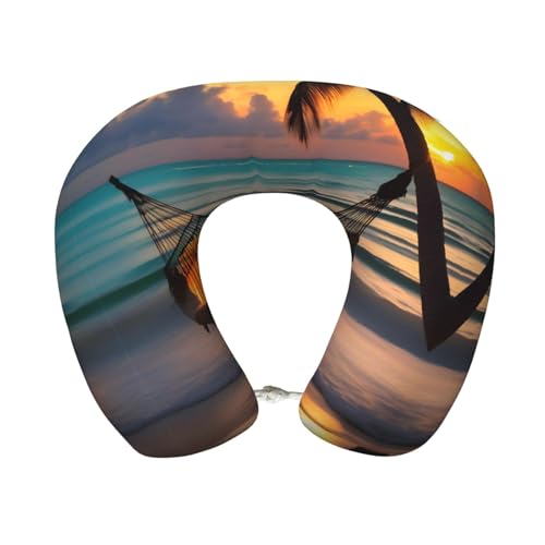 Almohada cuello U espuma viscoelástica una talla negro miniatura 1