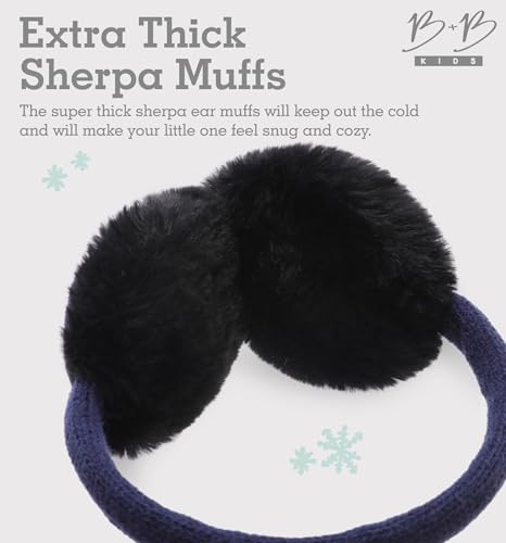 Image of Brook + Bay Kids Ear Muffs - Winter Animal Earmuffs - Cozy Ear Warmers