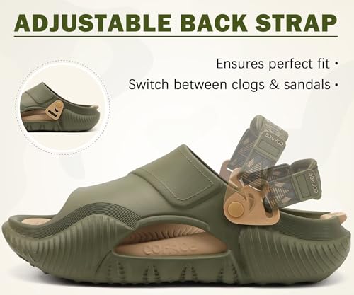 Image of COFACE Mens Orthotic Clogs Orthopedic Mules for Men Recovery Sandals Man Plantar Fasciitis Summer Casual Size 7-15