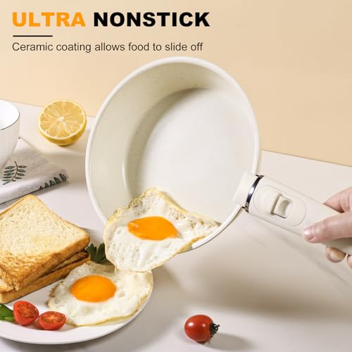 image for Tibbicc Pots and Pans Set Non Stick, Ceramic Cookware Set Nonstick Fry