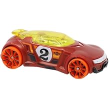 Replacement Part for Hot-Wheels Car and Mega-Track Playset FTL69 - Replacement Maroon Color High Voltage Die-Cast Race Car