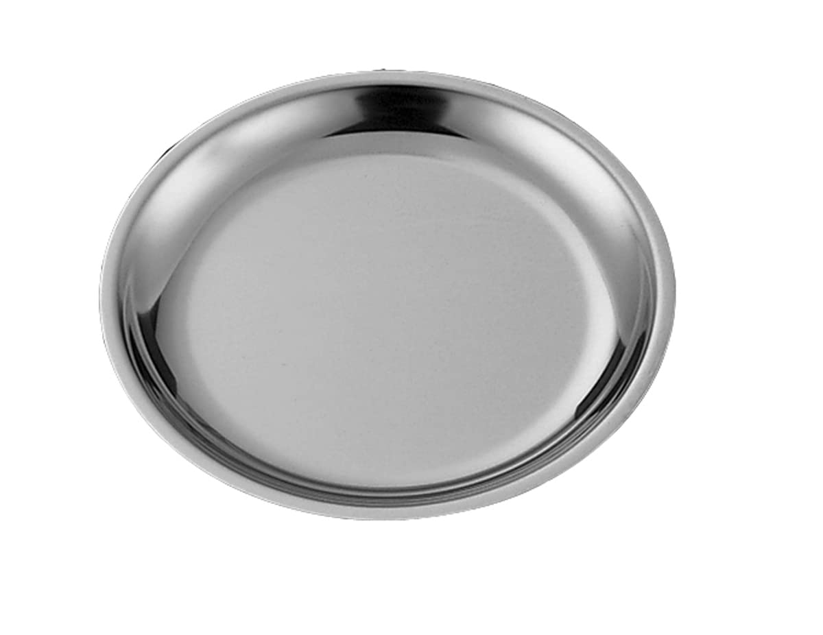 Service Ideas RT10BLC Round Thermo Plate, Insulated Sizzler Fajita Platter, 10" Plate, Stainless Steel Insert, Black Holder