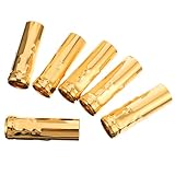 ROMISBABA E14 Kerzenfassungsabdeckungen 6 Stück Metallhülsen Verschleißfest Geeignet für Kristall Kronleuchter Dekorative Lampenfassungsschutzhüllen