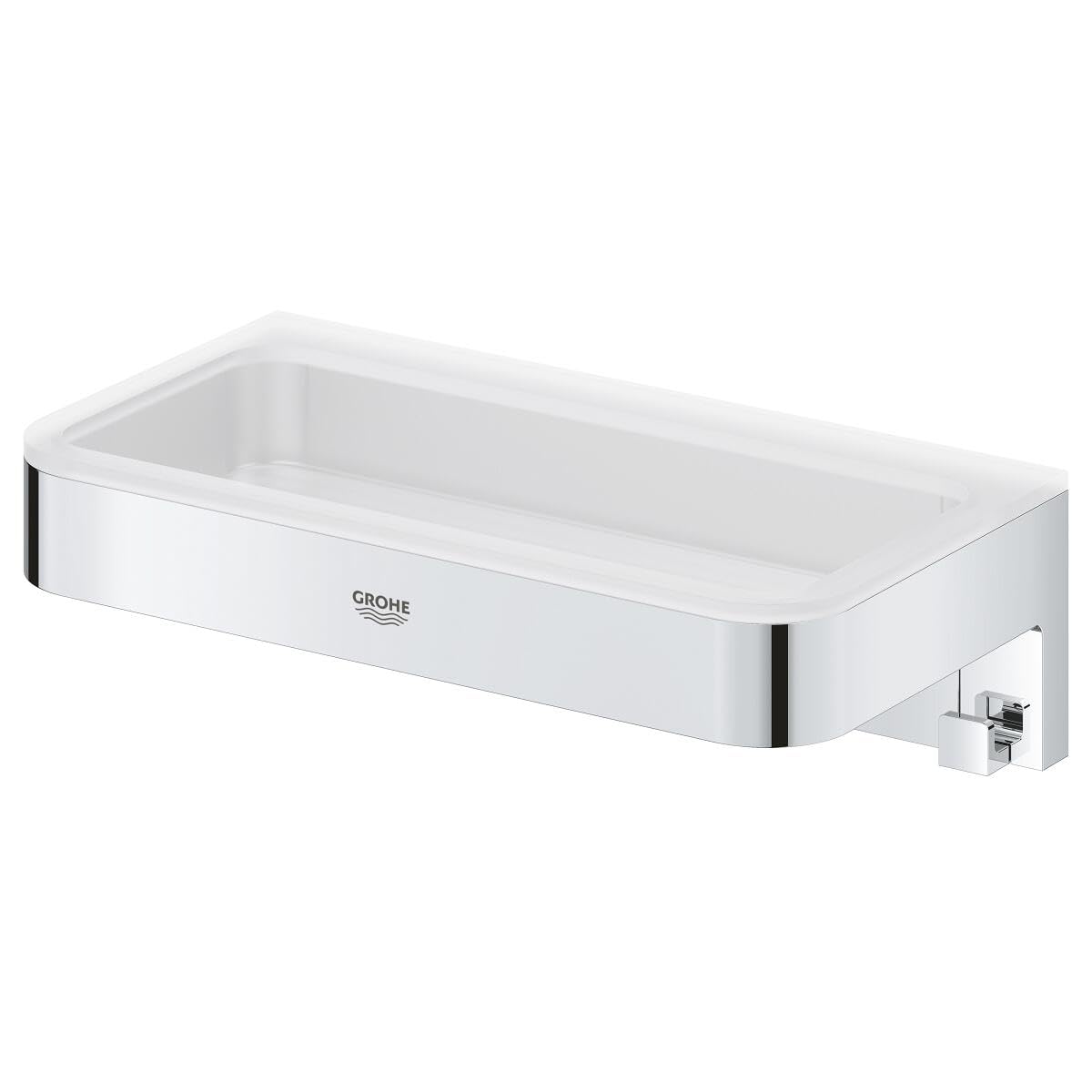 Grohe Start Cube QuickFix - Estantería de ducha, cromo, para pegar (pegamento QuickGlue A2) o atornillar, ref. 41107000