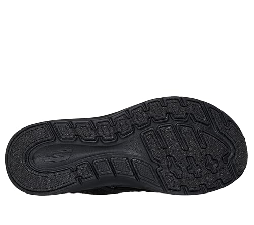 Skechers Skechers Women's ARCH FIT 2.0 - FLAWLESS CHOICE, Arch Fit 2.0 Scalloped Crochet Knit H-Band Sandal, Black/Black, 8M
