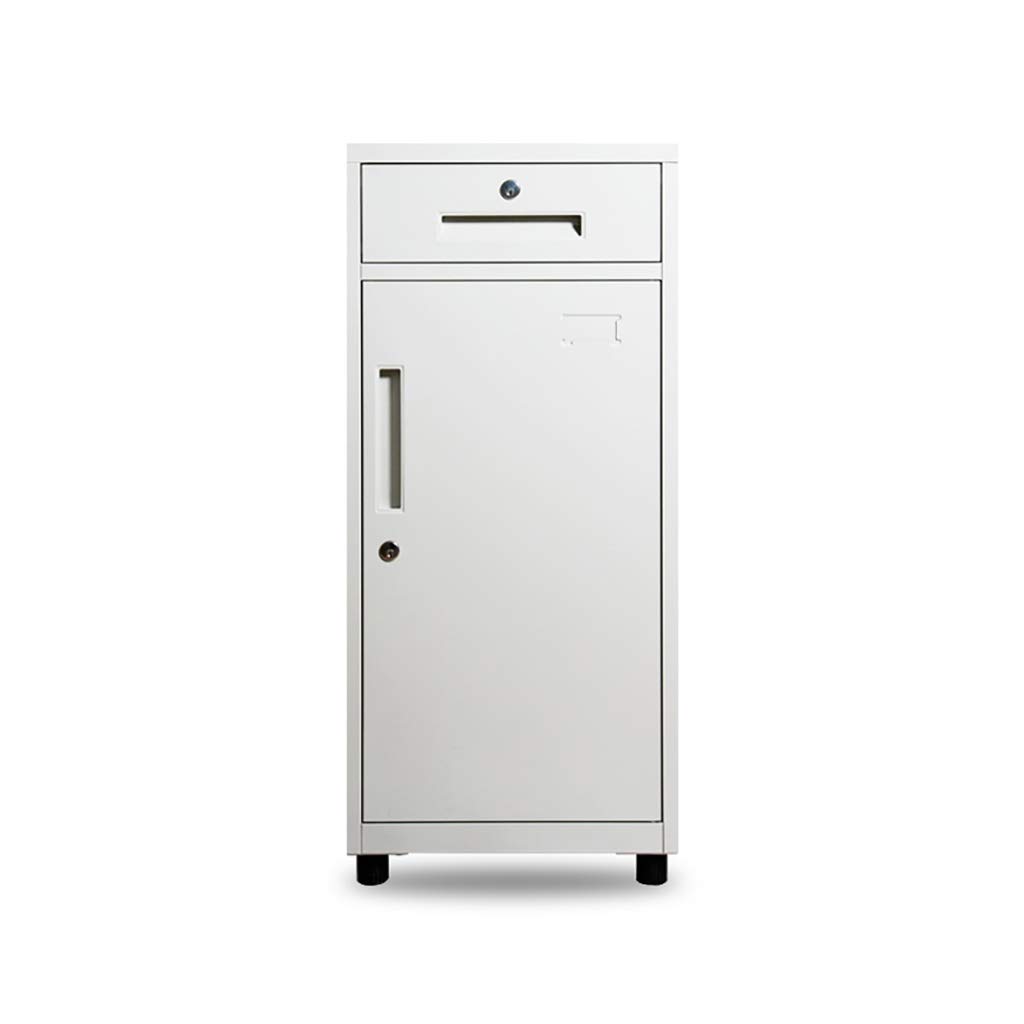 Metalowa szafka na dokumenty z zamkiem Demontaż Design 1 szuflada drzwiowa stolik nocny biuro przechowywanie dokumentów 40 * 40 * 85 cm idealna do napełniania i organizowania.