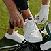 OLUKAI Wai'alae Men's Golf Shoes, Spikeless Golf Shoes, Supple Full-Grain Leather & Contoured Footbed, Waterproof & Stain-Resistant, White/White, 12