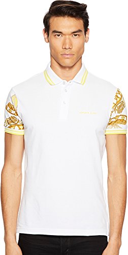 Versace Jeans Men's T-Shirt EB3GPB7P9 Bianco T-Shirt