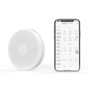 Rookmelder Compatibel voor Tuya, Rookmelder Koolmonoxide Composiet Huisbrandmelder met Smart WiFi – Werkt op batterijen