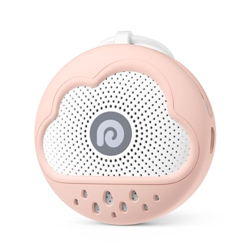 Image of Dreamegg White Noise Machine - Portable Sound Machine Baby with Safe Silicone Cover, Features Powerful Battery, 21 Soothing Sound, Noise Canceling for Sleeping, Baby Registry Gift, Nursery(Pink)