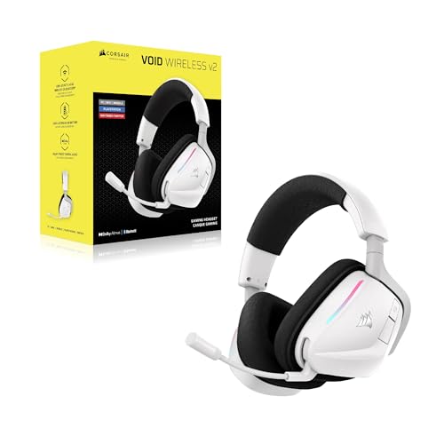 Corsair Void v2 Wireless Gaming Headset with Bluetooth for PC, PS5, PS4, Switch & Mobile – Dolby Atmos, Dual Wireless Multiplatform, Long Battery Life, Fast Charging – Dual Tone by Corsair - Image 9
