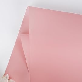 FUHITIM 20 Sheets Flower Wrapping Paper -Waterproof Floral Bouquet Wrapping Paper Used for DIY Crafts, Gift Packaging, Florist Supplies Packaging Paper for Wedding Birthday Gift (Misty Light Pink)