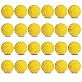 Jugs Sting-Free Dimpled Optic-Yellow Baseballs, 9-inch – 2 Dozen