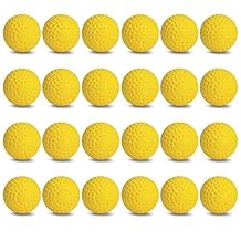 Jugs Sting-Free Dimpled Optic-Yellow Baseballs, 9-inch 2 Dozen