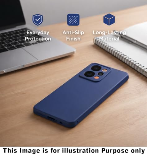Image of Liquid Silicone Back Cover Case for OnePlus Nord CE6 Lite 5G | Soft Micro-Fibre Inside | Camera Protection Bump | Shockproof Back Cover Case for OnePlus Nord CE6 Lite 5G (Blue)