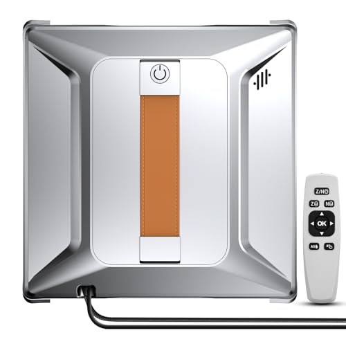 Ehomfory Fensterputzroboter mit 4-Düsen, Intelligente Wegplanung, Kantenerkennung, Reinigt Ohne...