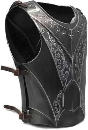 Medieval Knight Armor – Black Antique Paladin Breastplate & Backplate for LARP, Cosplay & Halloween.
