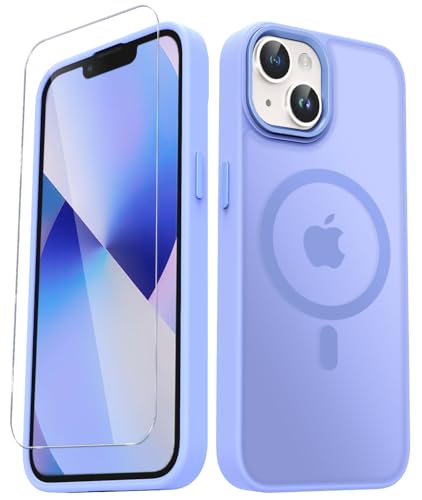 Image of for iPhone 15 Plus Case, Matte Magnetic Phone Case, Lavender Purple