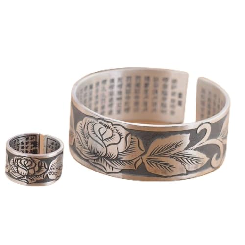 Bracelet argent S925 pour femmes et bague cœur à porter au quotidien ou en soirée