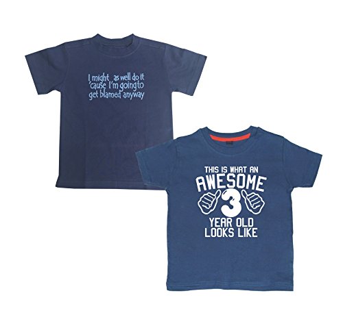 T-shirt navy Edward Sinclair enfant pour les journées de jeux à l'école