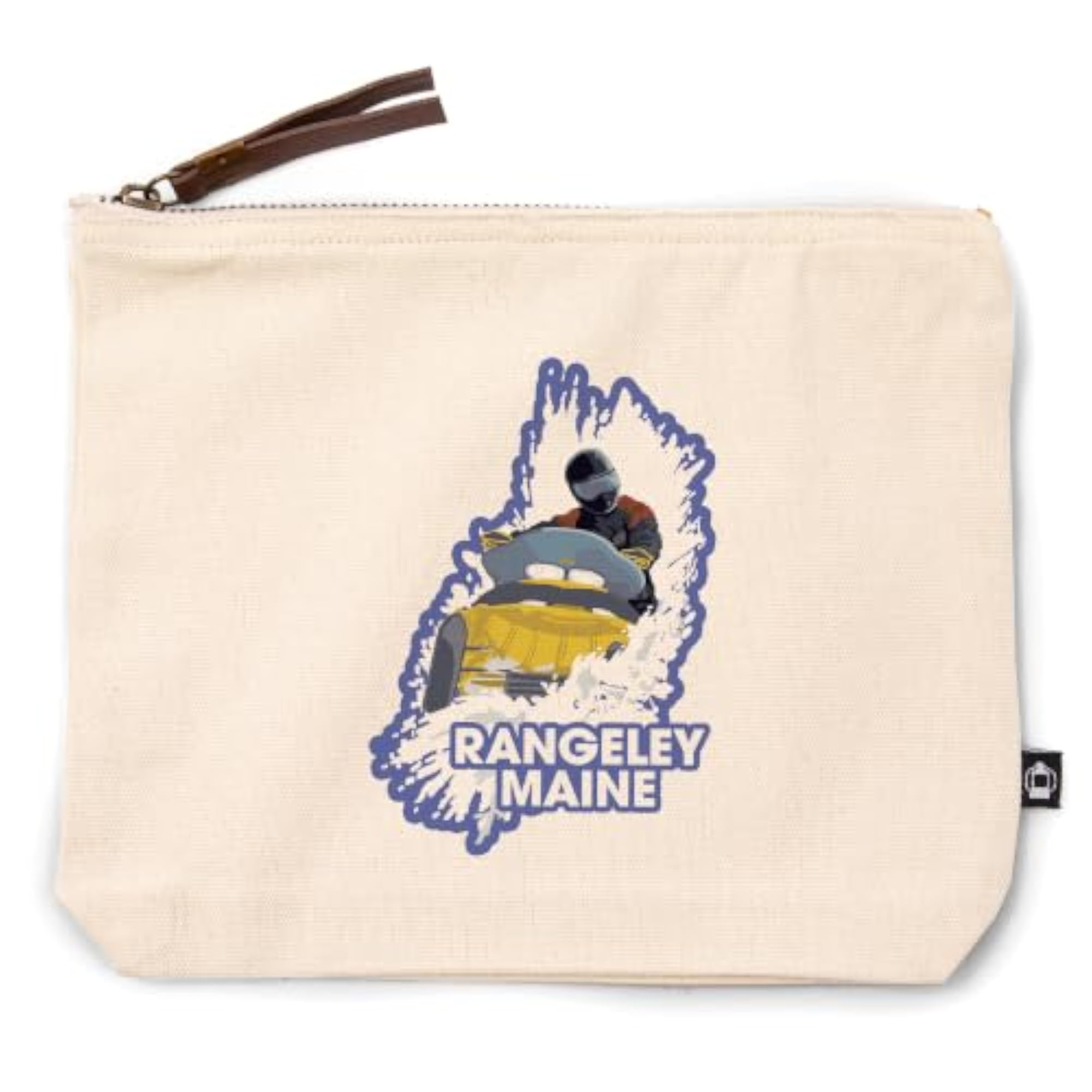 Rangeley Maine Snowmobile Scene Travel Accessory Go Bag