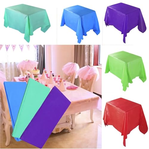 Nappe jetable bleu ciel imperméable pour protéger les tables d'anniversaire