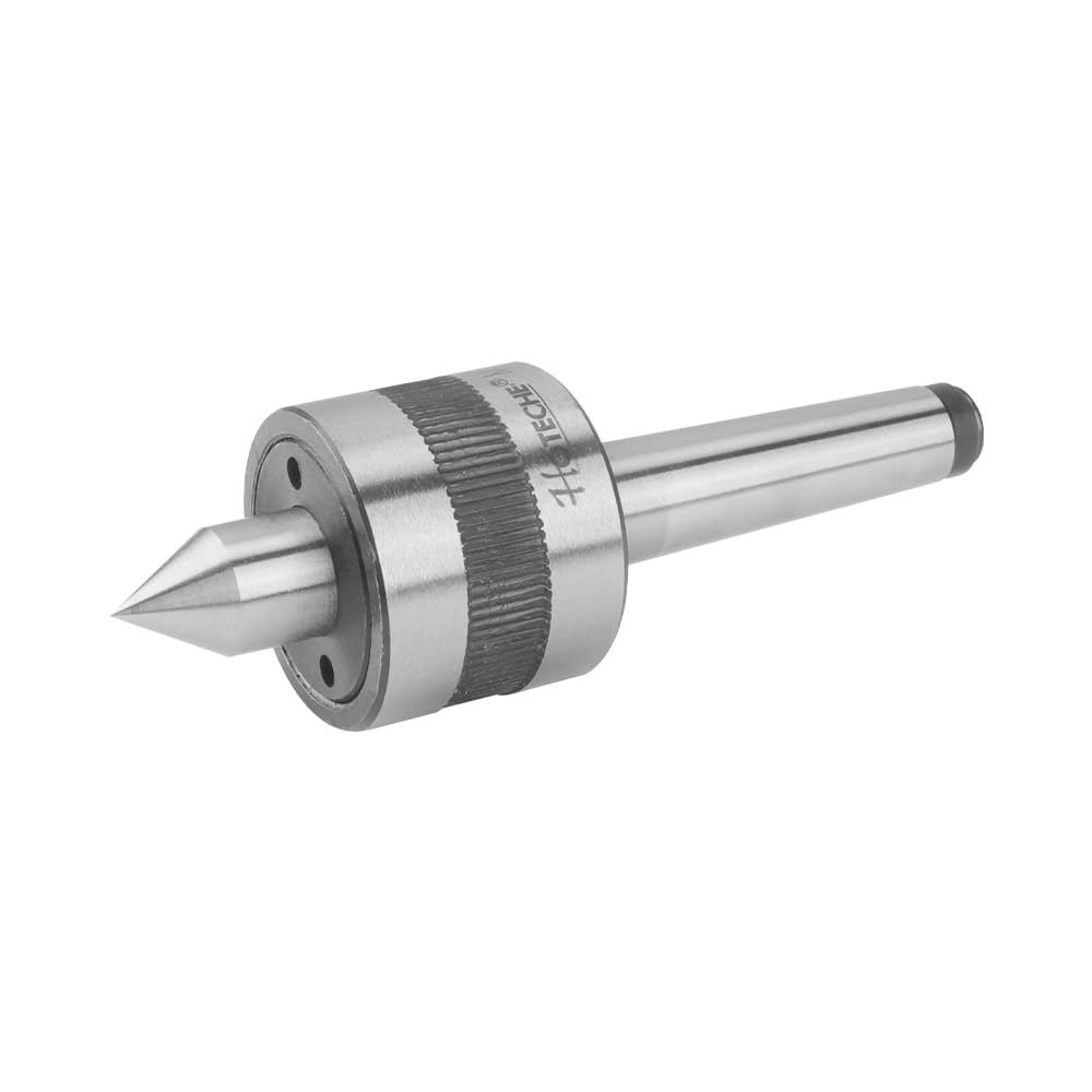 Hoteche MT2 Drehbank Zubehör - Drehende Zentrierspitze aus Werkzeugstahl für effektives Spannen - Elastische Verbindung für Drehbank und Fräsmaschine - Ideal für präzise Bearbeitung von Metallteilen