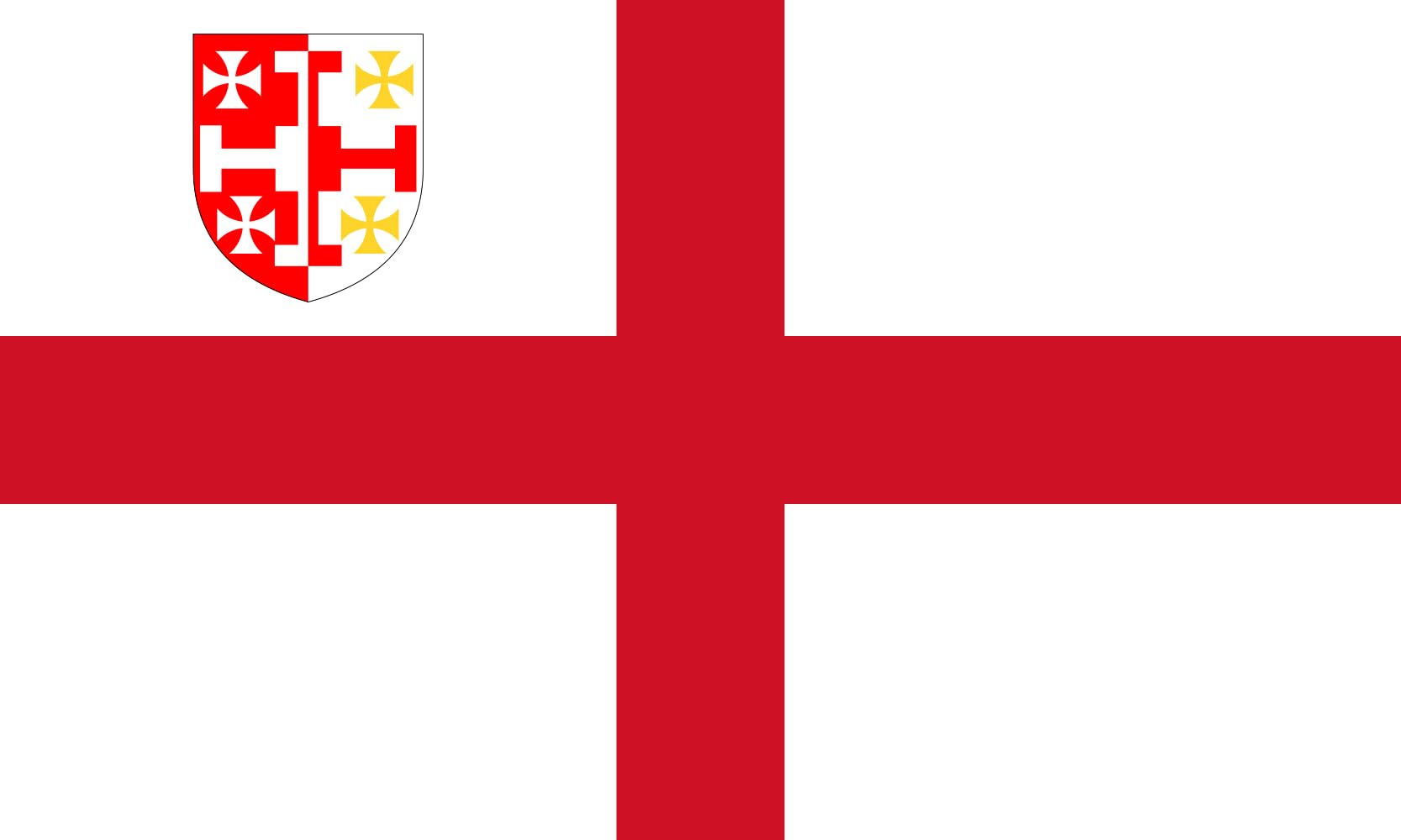 Drapeau Large Diocese of Lichfield v3 pavillon héraldique religieux