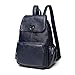 Produktbild ZWBP Die Neue weibliche Freizeit Mode Leder Rucksack Student Rucksack Reise Kulturbeutel Kleidersäcke for die Reise (Color : Dark Blue, Size : Free Size)