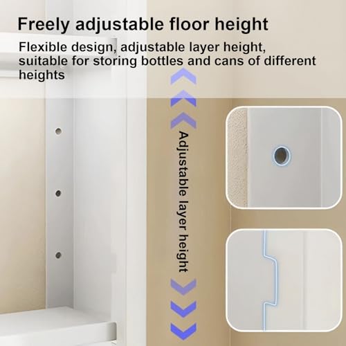 Étagère de rangement de salle de bain murale sans perforation