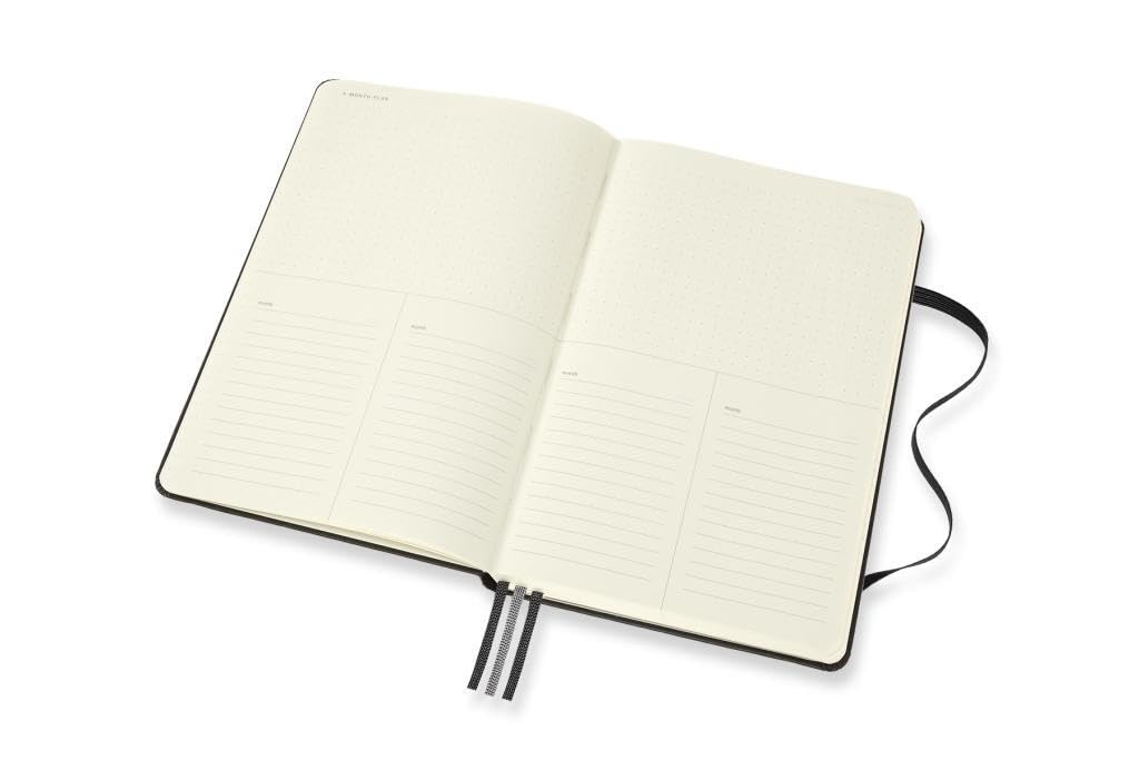 Moleskine Pro Project Planner, Agenda Professionale e Taccuino per Obiettivi, Agenda Produttività per Progetti e Project Management, Copertina Rigida, Formato Large 13 x 21 cm, Colore Nero, 288 Pagine