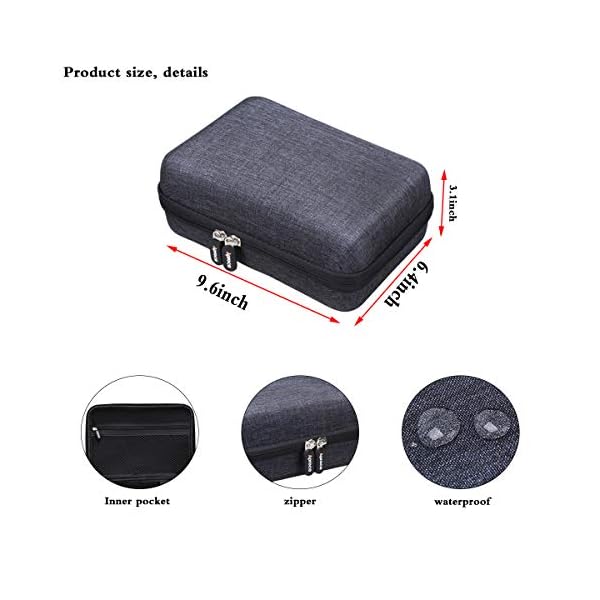 Aproca Hartschalen-Reisetasche, kompatibel mit Brother P-Touch Cube Plus PT-P710BT – Bild 7
