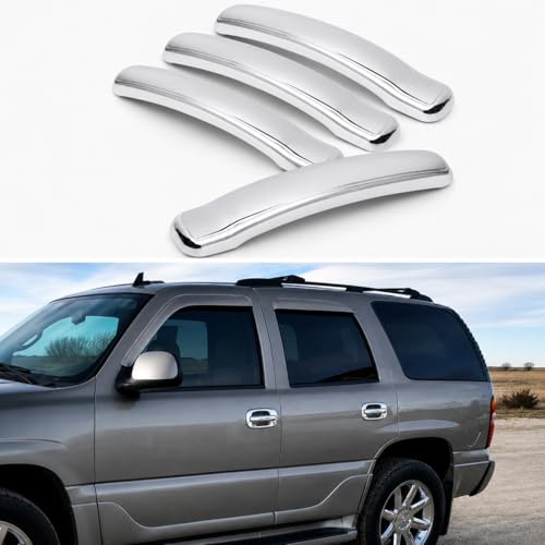 S SIZVER Triple Chrome Plated Door Handle Overlay Cover Compatible with 1999-2006 Classic Silverado Sierra 1500/2500/3500/Avalanche/Tahoe/Suburban/Yukon/YUKON XL