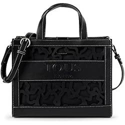 Maletin Negro Tous Tous Shopping XL. Amaya K Shock Beige, M Negro para Mujer, One Size