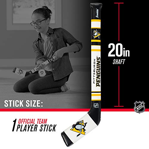 Image of Franklin Sports NHL Team Mini Soft Hockey Stick Set - NHL Team Soft Foam Mini Hockey Stick and Ball - Great Toy for Kids