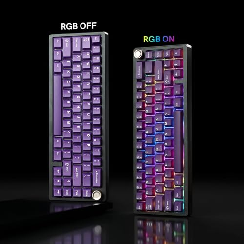 Image of dagaladoo Purple Keyboard keycaps,Double Shot PBT keycaps Jade