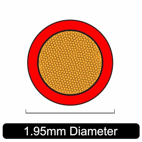 16.5 AMP Rated 1mm² 17 AWG Single Core Stranded Copper Cable 12v 24v Thin Wall Wire (10M 20M 50M 100M) (Black, 10 Metre Coil) - Image 2