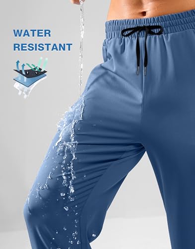 Image of Pudolla Men's Lightweight Hiking Pants Quick Dry Outdoor Sweatpants with Zipper Pockets for Athletic Workout Casual Travel