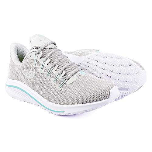 Tênis De Caminhada Academia Runway Training Feminino Tamanho:36;Cor:Cinza e Verde
