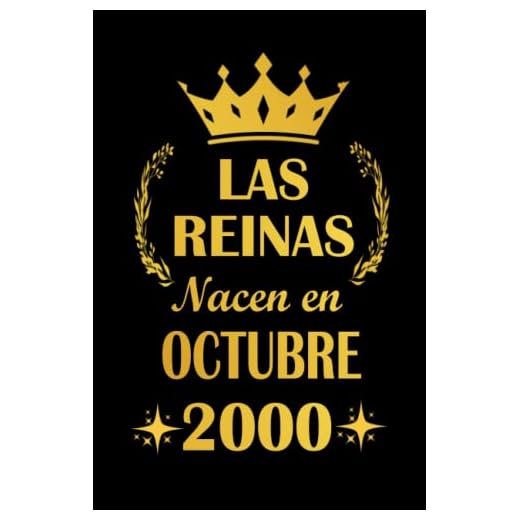 Las Reinas Nacen En Octubre 2000: cuaderno cumpleaños, regalos de cumpleaños para mujeres, esposa, 21 años cumpleaños, diario cuaderno, "6x9" pulgadas, 120 paginas.