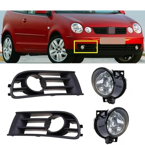 Grille de phare antibrouillard de rechange pour auto VW Polo 9N