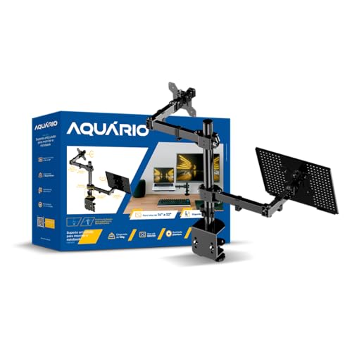 Suporte articulado para monitor e notebook