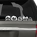 The Decal Guru 1403-CAR-01-W White 2" (H) X 12" (W) Car, Window, Decal, Sticker